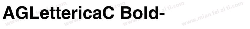 AGLettericaC Bold字体转换
